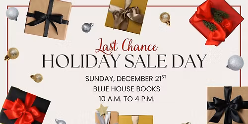 Last Chance Holiday Sale Day at BHB!