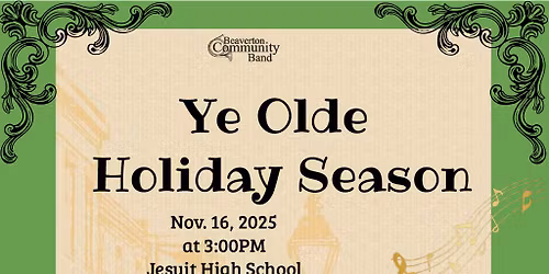 Ye Old Holiday Season Fall Concert