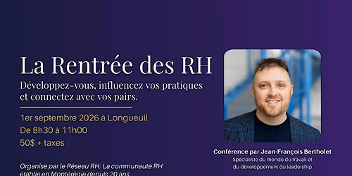 La Rentr\u00e9e des RH