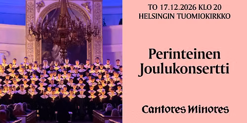 Cantores Minores - PERINTEINEN JOULUKONSERTTI