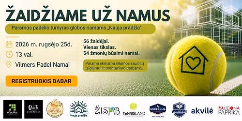 Paramos padelio turnyras \u201e\u017daid\u017eiame u\u017e namus\u201c