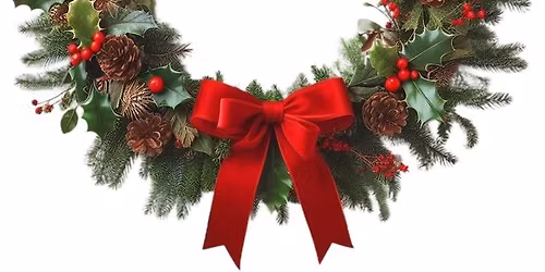 Christmas wreath making charity event