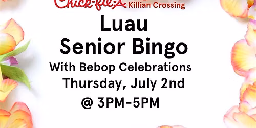 Flash Back to the 70's Senior Bingo