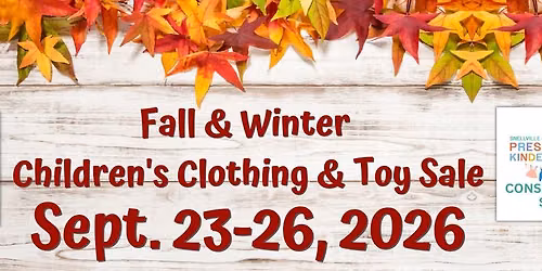 Children's Fall\/Winter Consignment Sale