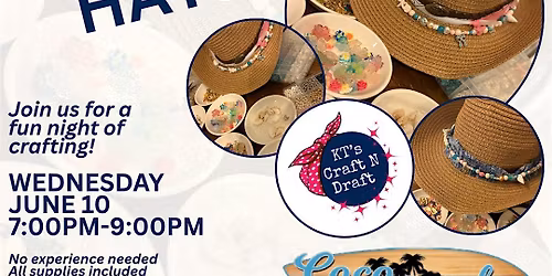 Beaded Beach Hats Workshop