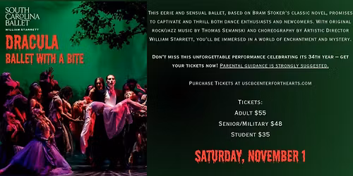 South Carolina Ballet\u2019s Dracula