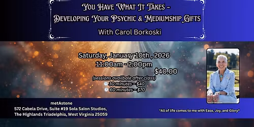 \ud83c\udf1f You Have What It Takes \u2013 Developing Your Psychic & Mediumship Gifts \ud83c\udf1f