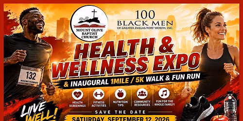 Health and Wellness Expo and 1 Mile and 5K Fun Run and Walk