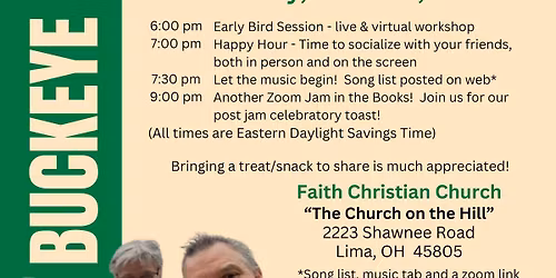 FREE Buckeye RoadShow LIVE and VIRTUAL Zoom Jam #40