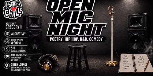 PoetryAndChill Open Mic Night\ud83c\udfa4\ud83d\udd25
