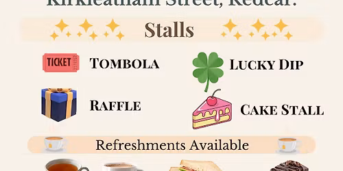 Coffee Morning - Coatham Church Hall: In aid of Church Funds.