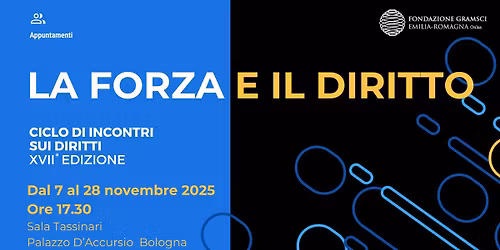 La forza e il diritto | Ciclo di 3 incontri