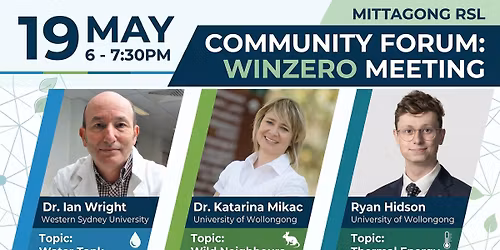 WinZero Community Forum: Local Science & Studies Revealed