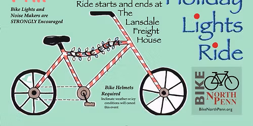 Bike North Penn 2025 Holiday Lights Ride