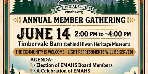 Evergreen Mtn Area Historical Society-Community Meeting