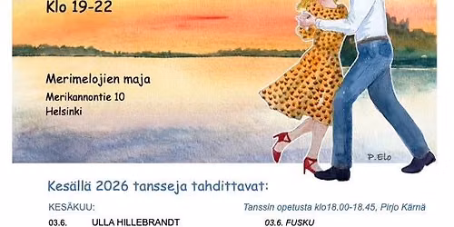 Lavatanssit Merimelojien majalla