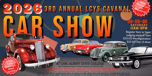 3rd Annual LCYS CAVANAL CAR SHOW