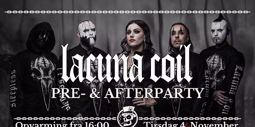 LACUNA COIL PRE- & AFTERPARTY