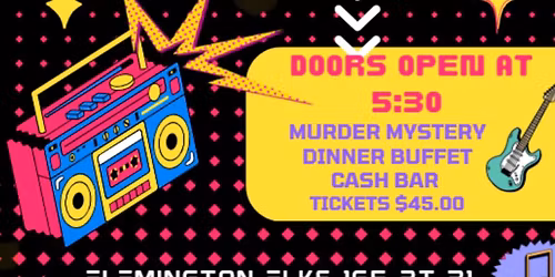 I love the 80\u2019s To Death Murder Mystery Dinner 