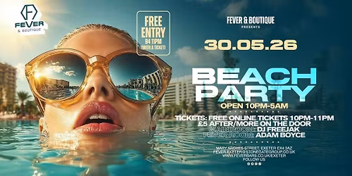 The Beach Party With Sax open til 5am