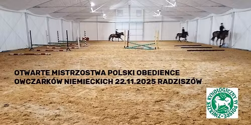 Otwarte Mistrzostwa Polski Obedience Owczark\u00f3w Niemieckich 22.11.2025