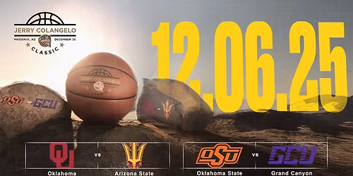 Parking Jerry Colangelo Classic: Grand Canyon vs Oklahoma St, Arizona St vs Oklahoma