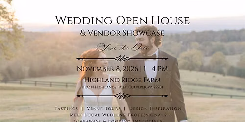 Wedding Open House & Vendor Showcase