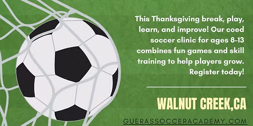 Thanksgiving Soccer Camp - Walnut Creek