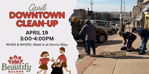 Beautify McCook April Downtown Clean-Up