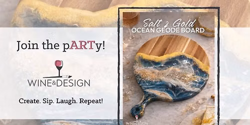 12 Seats Left! Brand New!! Salt & Gold Ocean Geode Board