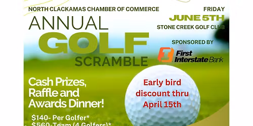 2026 Annual Chamber Golf Scramble Fundraiser