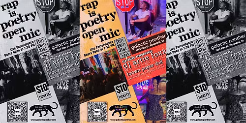 Rap is Poetry Open Mic Night @ Galactic Panther Art Gallery