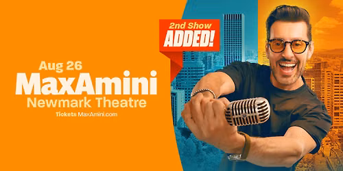 Max Amini Live in Portland *2nd Show Added