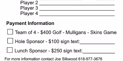 2026 Golf Scramble