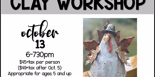 Fall "Leafy" Turkey - Clay Workshop