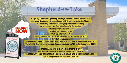 COMMUNITY PLATE-LAST THURSDAY MONTHLY