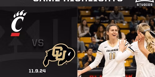 Colorado Buffaloes at Cincinnati Bearcats Womens Volleyball