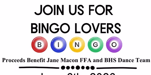 FFA and BHS Dance Team hosts Bingo