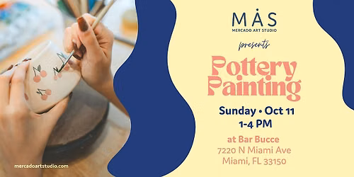 Pottery Painting at Bar Bucce | Beginner-Friendly Miami Art Workshop