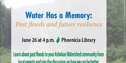 Water Has a Memory: Past floods and future resilience
