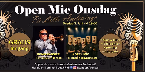 "Open Mic" Onsdag p\u00e5 Lille Andevinge