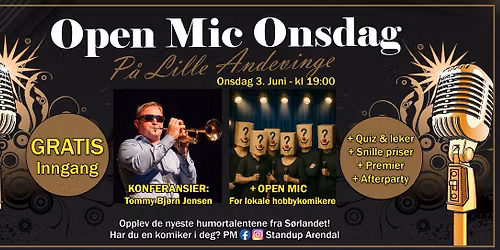 "Open Mic" Onsdag p\u00e5 Lille Andevinge