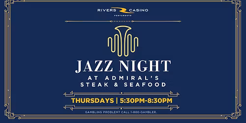 Frank Sings Frank and his jazz trio at Admiral's Restaurant, Rivers Casino, Portsmouth