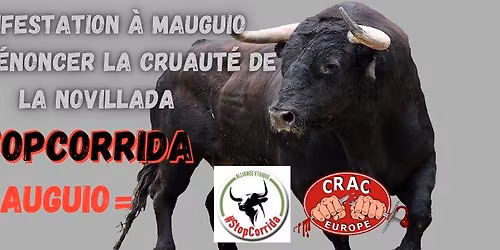 Manifestation pendant une novillada - Romeria Mauguio - 34 