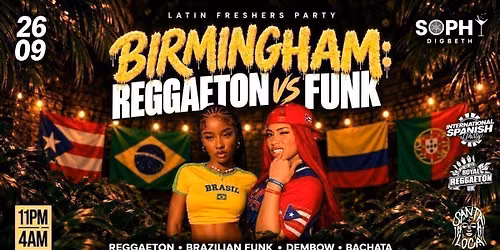 BIRMINGHAM LATIN PARTY - REGGAETON VS FUNK \ud83c\udde7\ud83c\uddf7\ud83c\uddf5\ud83c\uddf7\ud83d\udd25