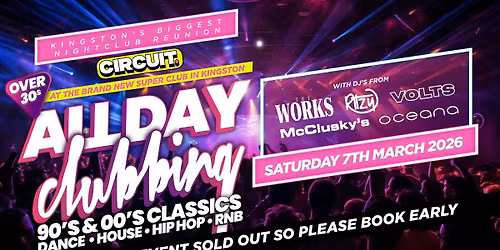 Over 30's All Day Clubbing