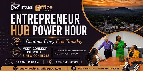 Entreprenuer Power Hour First Tuesday of The Month