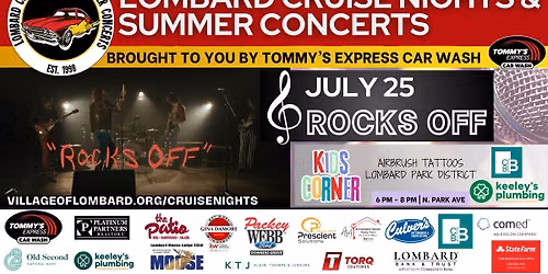 Rocks Off at Lombard Cruise Nights & Summer Concerts