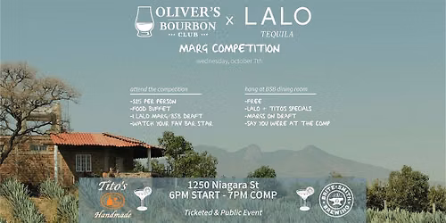 Oliver's Bourbon Club x LALO Tequila Cocktail Competition