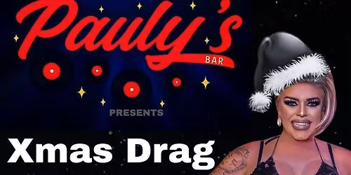 Xmas drag bingo with Janice Dickinyourson